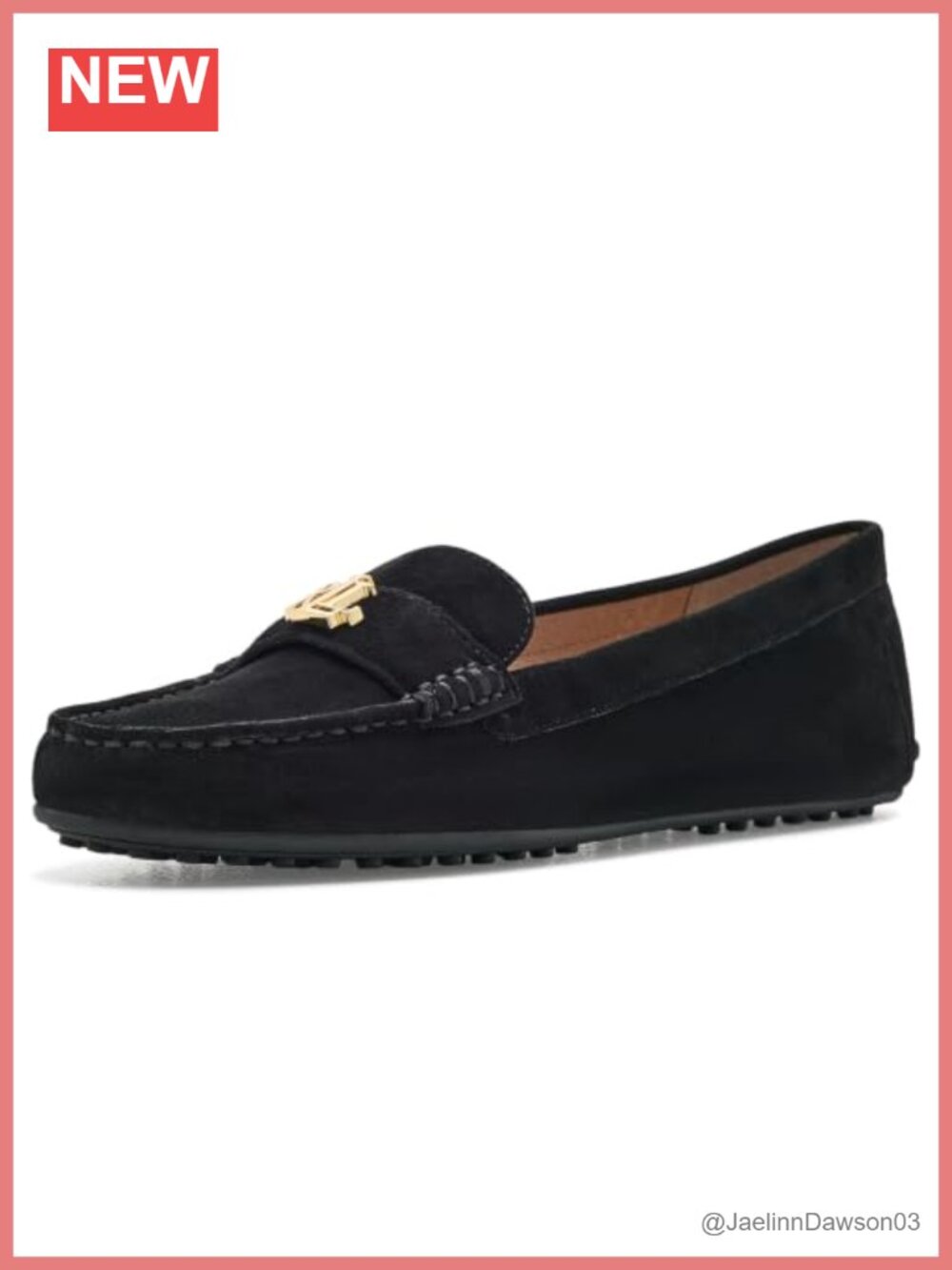 Women's Suede Loafers Slip-On Flats Padded Leather Insole LRL
